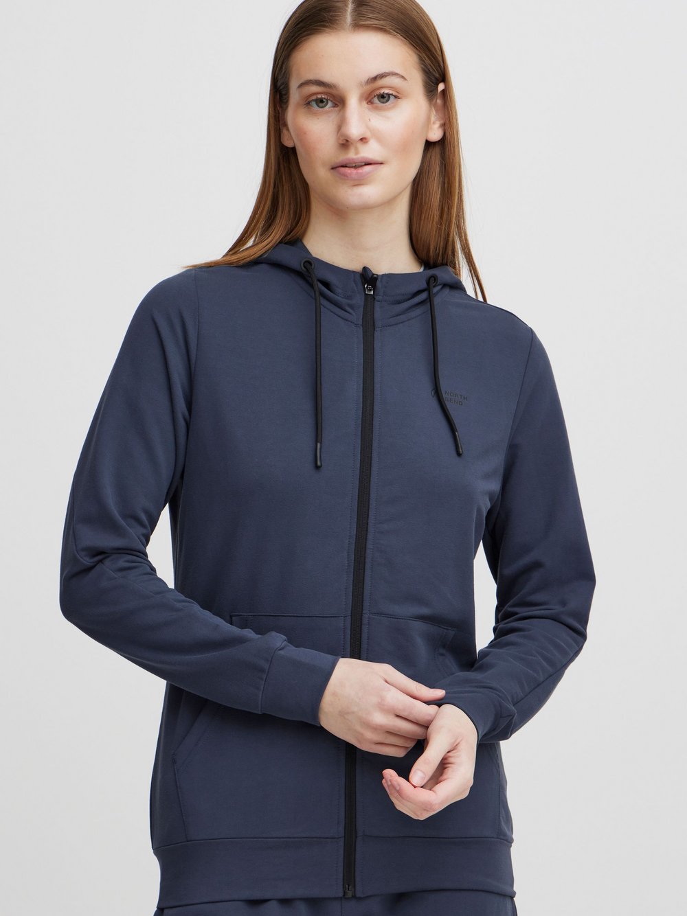 North Bend Sweatjacke Damen Viskose blau, 38