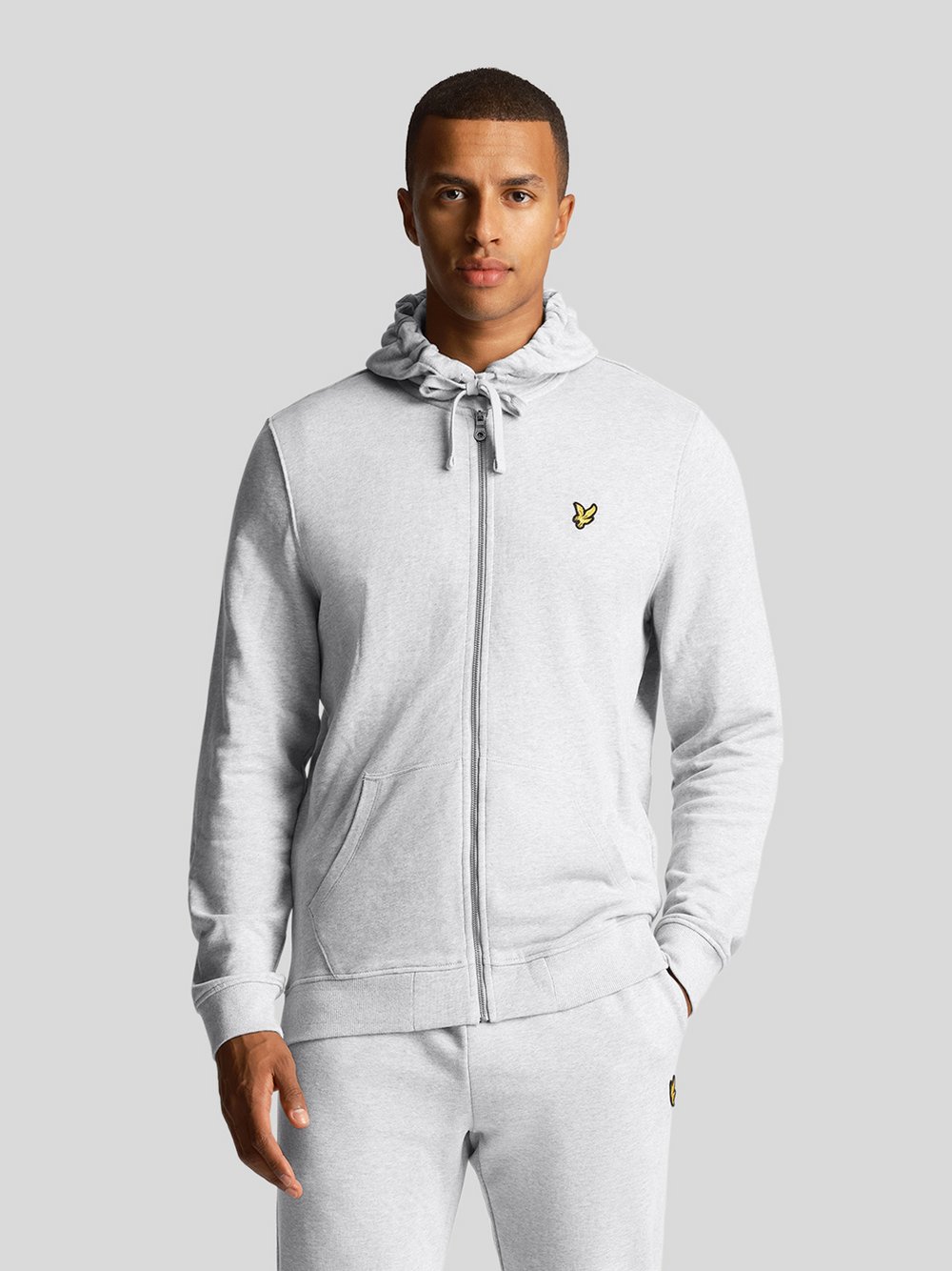 Lyle & Scott Sweatjacke Herren Baumwolle grau, S