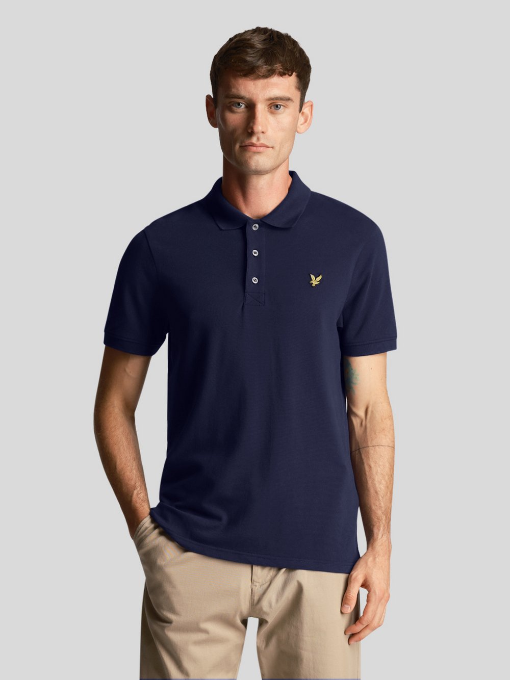 Lyle & Scott Poloshirt Herren Baumwolle blau, M