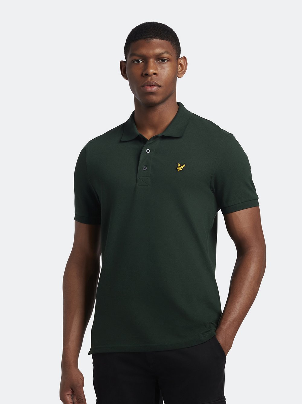 Lyle & Scott Poloshirt Herren Baumwolle grün, M