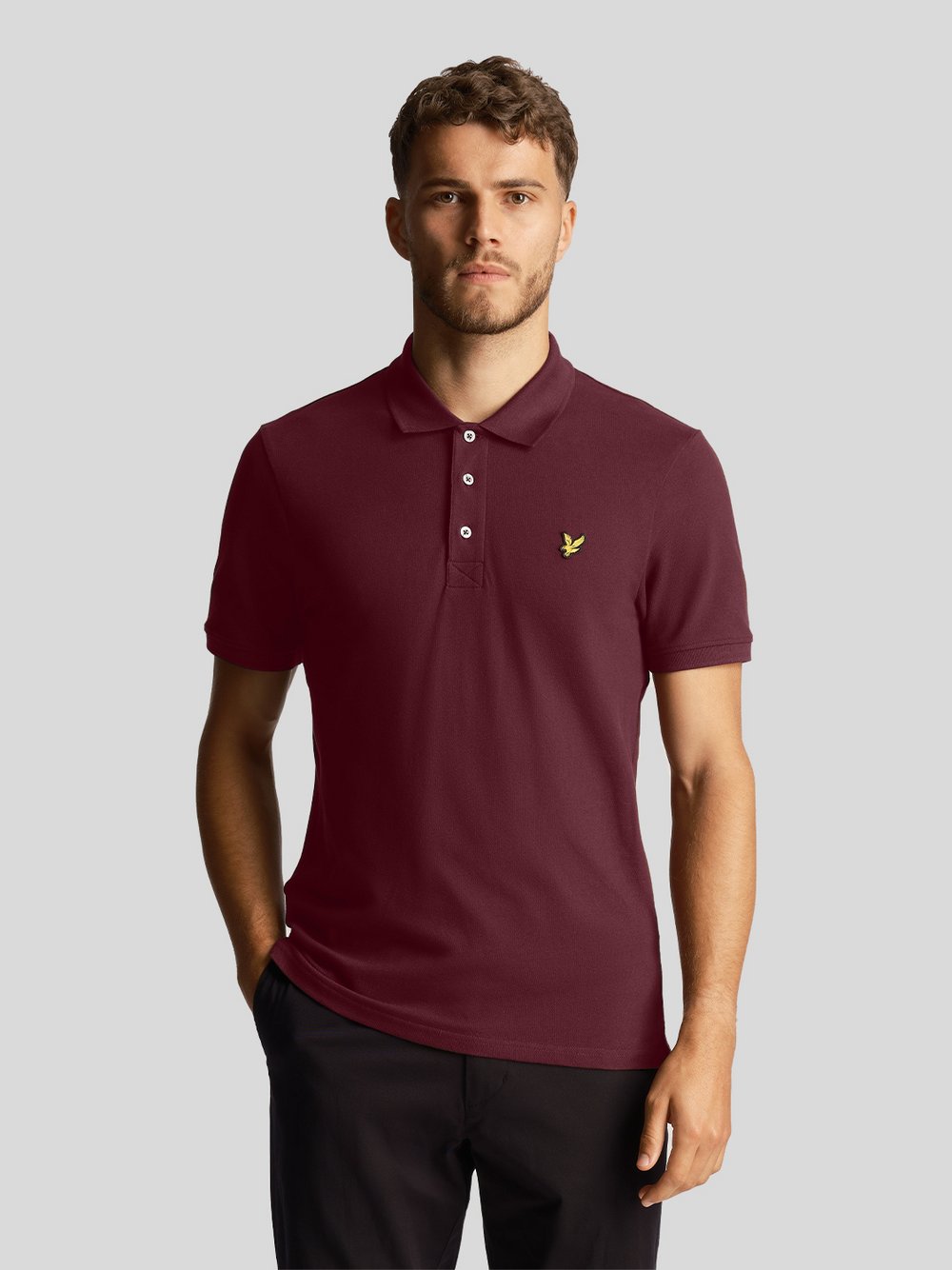 Lyle & Scott Poloshirt Herren Baumwolle rot, S