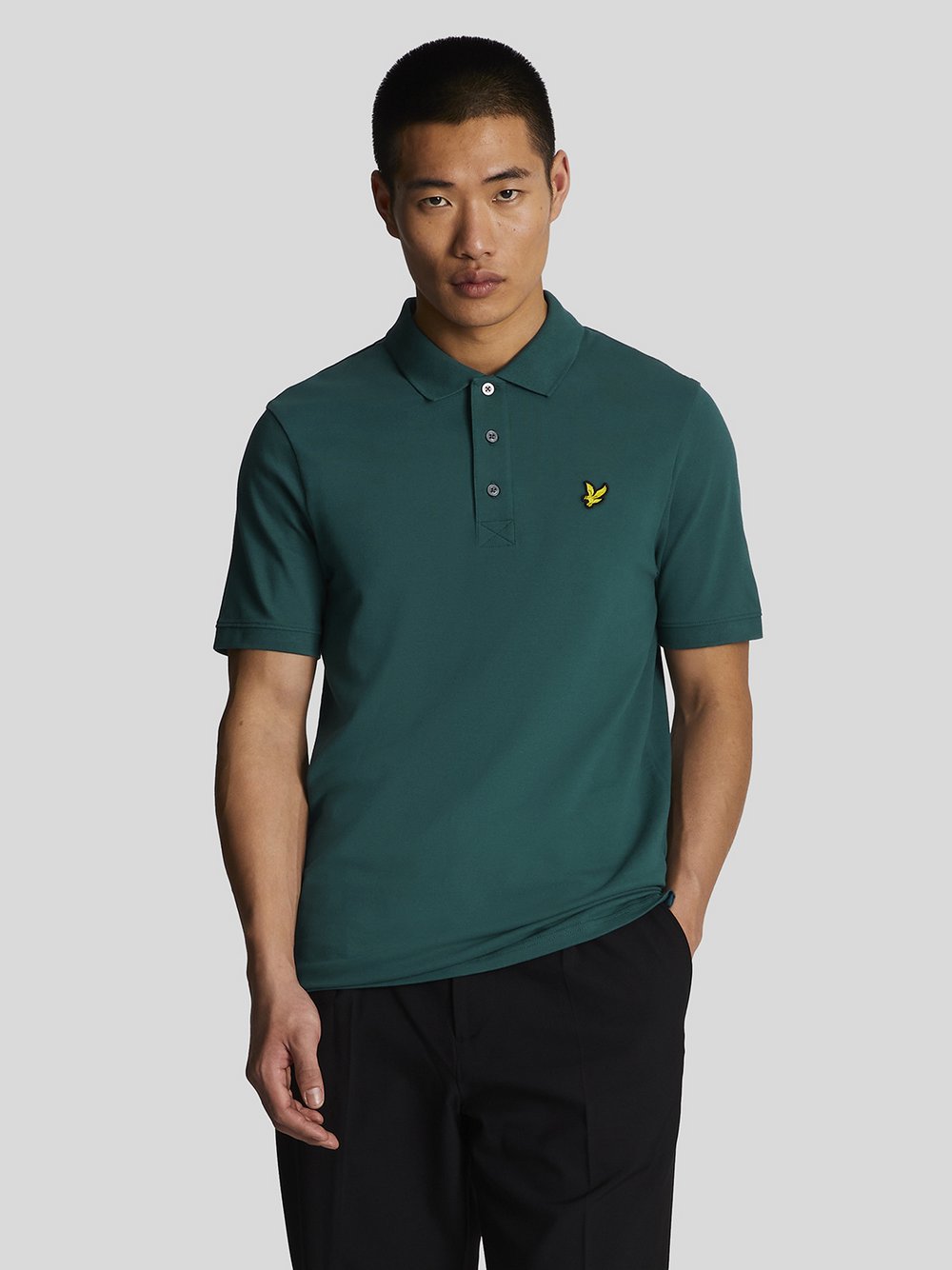 Lyle & Scott Poloshirt Herren Baumwolle grün, L