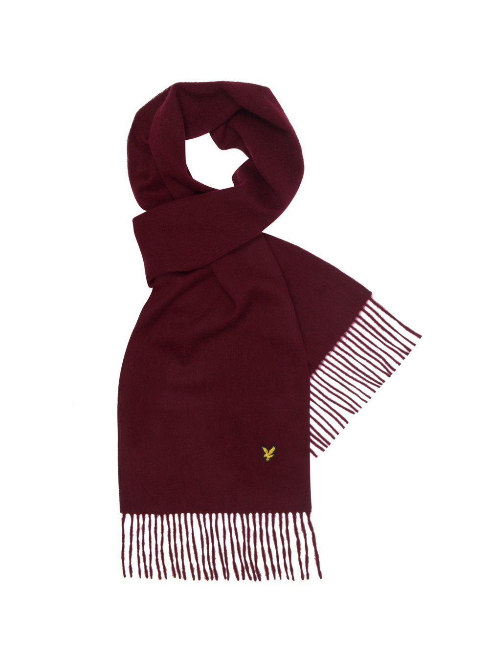 Lyle & Scott Strickschal Damen Wolle rot, ONE SIZE