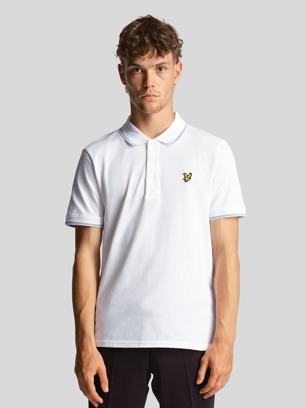 Lyle & Scott Poloshirt Herren Baumwolle weiß, S