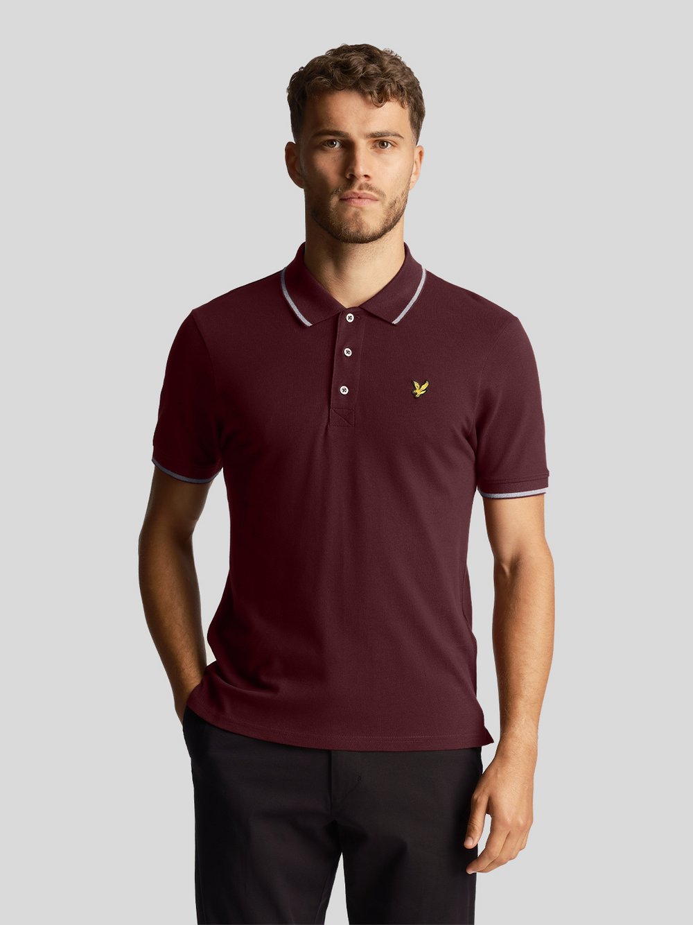 Lyle & Scott Poloshirt Herren Baumwolle rot, L