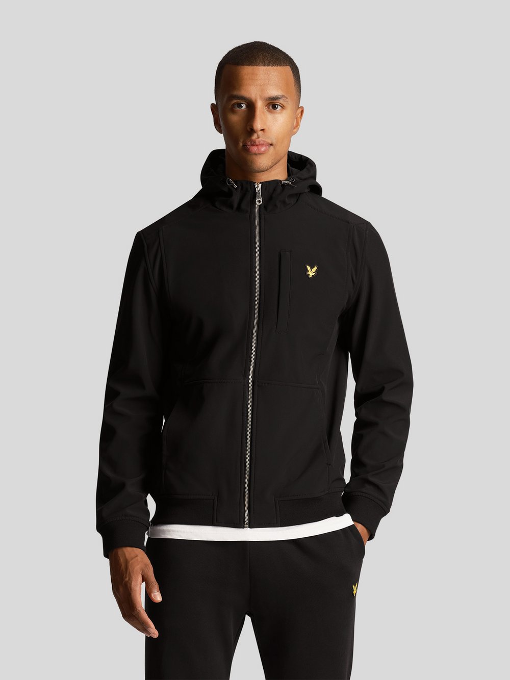 Lyle & Scott Softshelljacke Herren schwarz, S