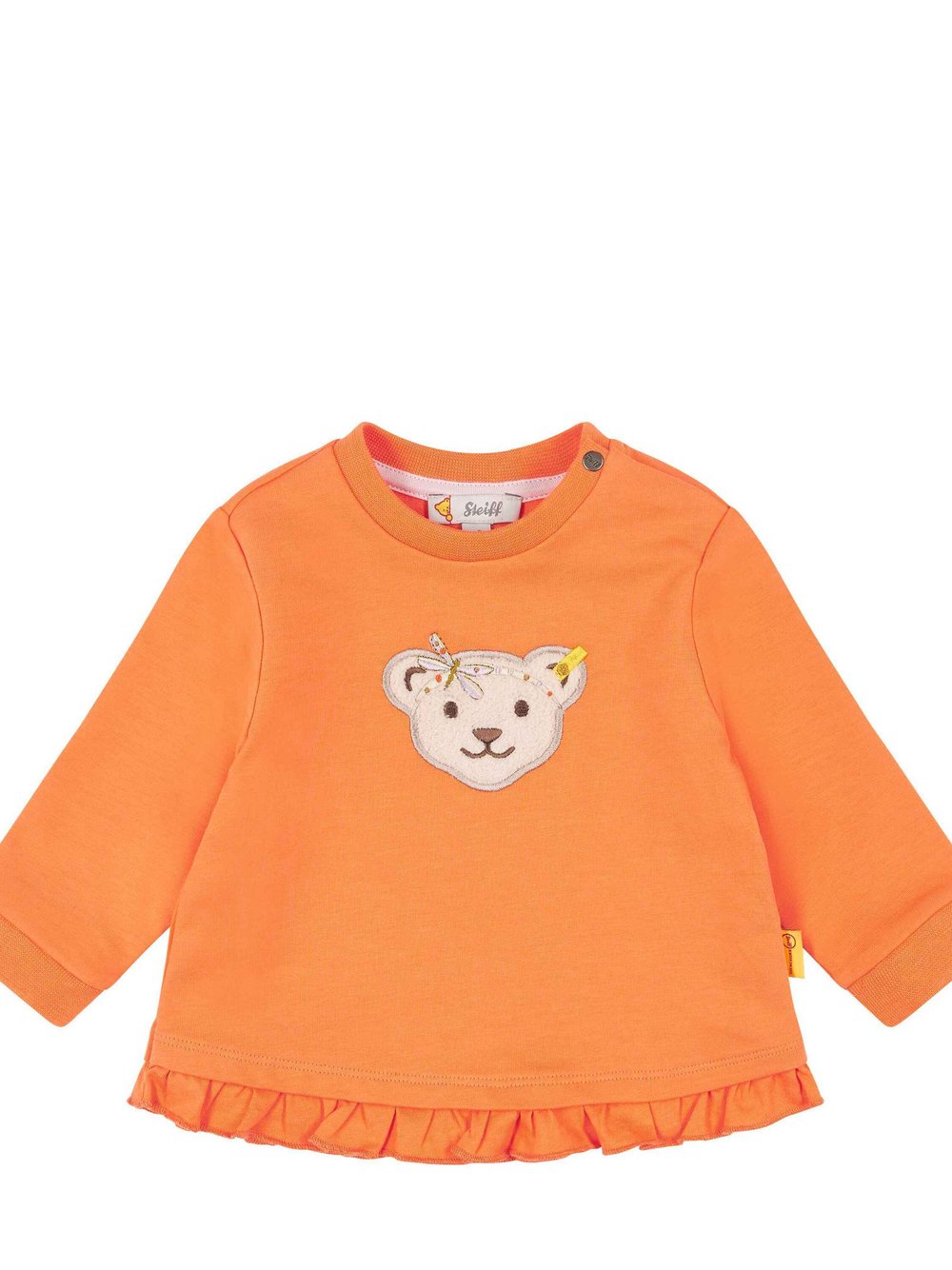 Steiff Sweatshirt Mädchen Baumwolle orange, 86