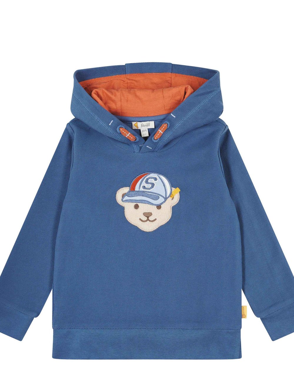 Steiff Sweatshirt Jungen Baumwolle blau gestreift, 116