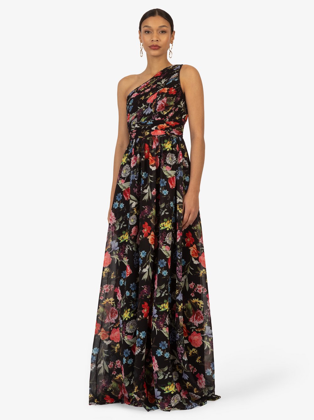 Kraimod Abendkleid Damen mehrfarbig gemustert, 34