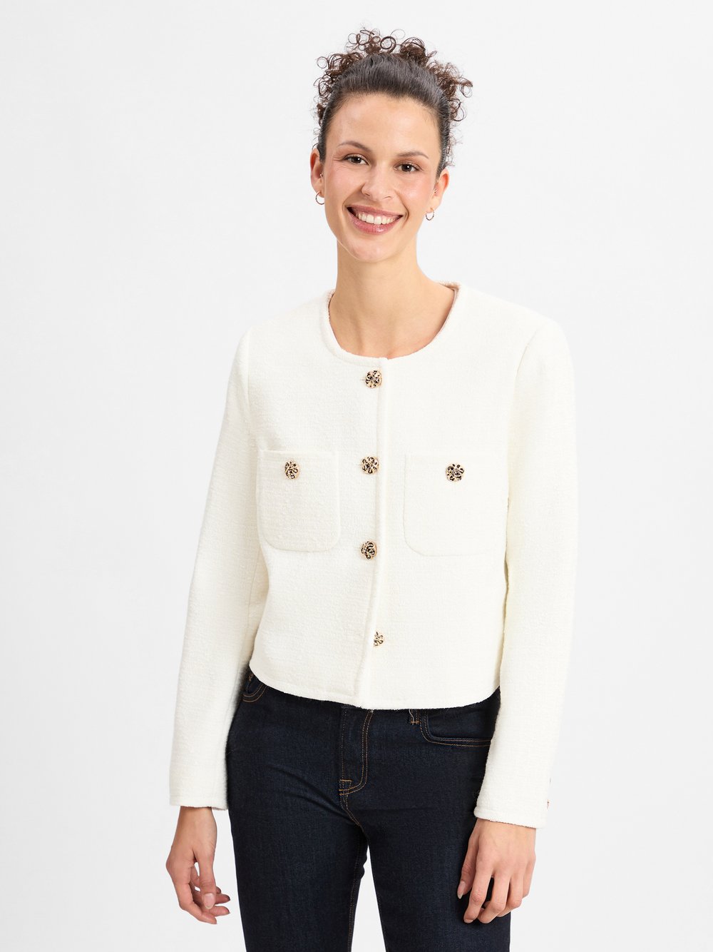 Marie Lund Blazer Damen Wolle weiß, 44