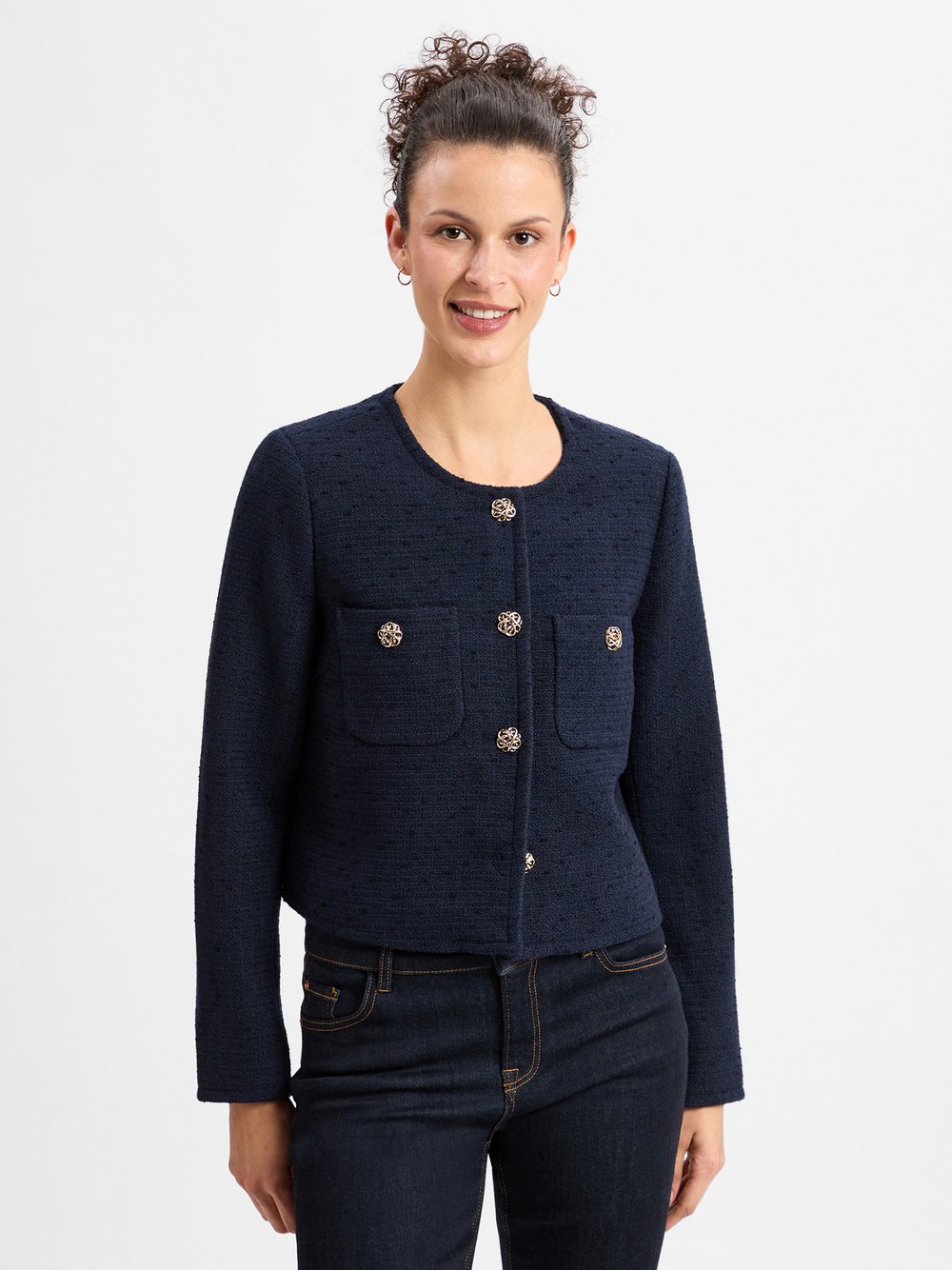 Marie Lund Blazer Damen Wolle blau, 40