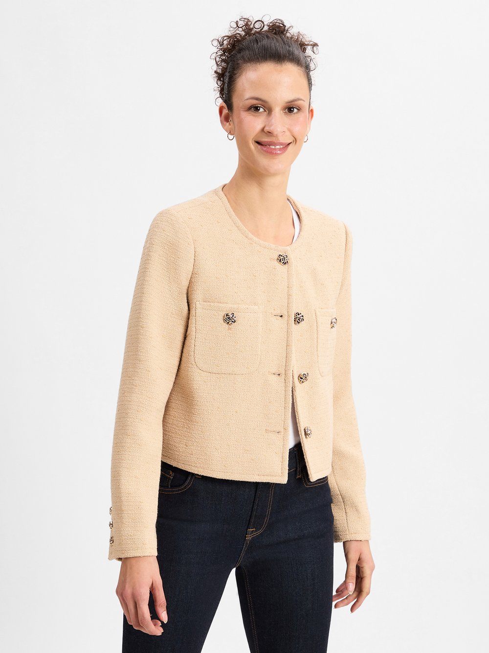 Marie Lund Blazer Damen Wolle beige, 34