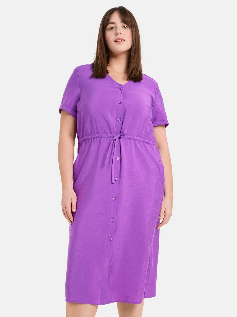 Samoon Midikleid Damen Viskose lila, 44