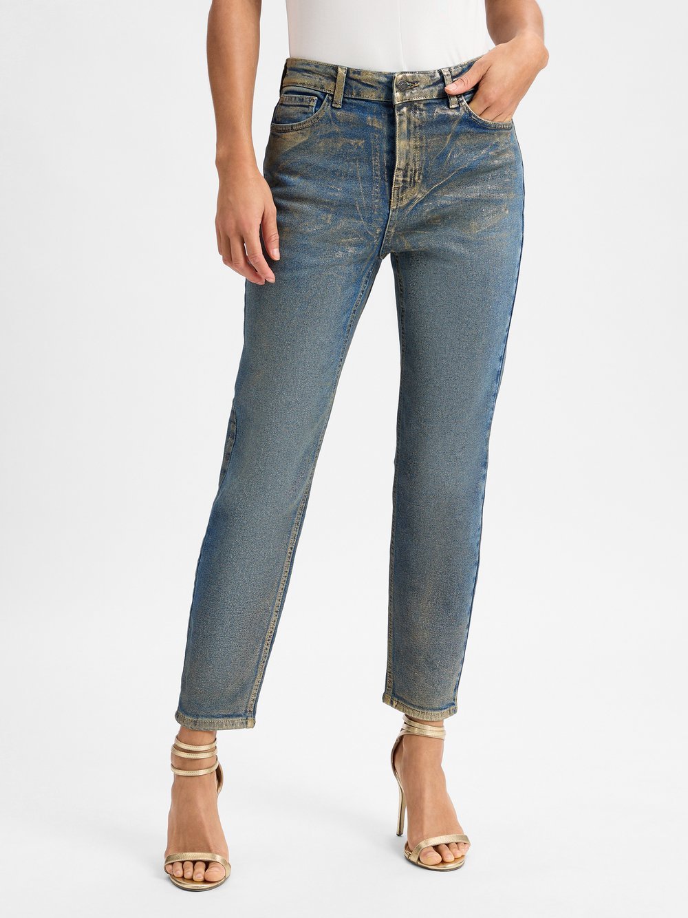 Noisy May Straight Jeans Damen Baumwolle mehrfarbig, 30-32