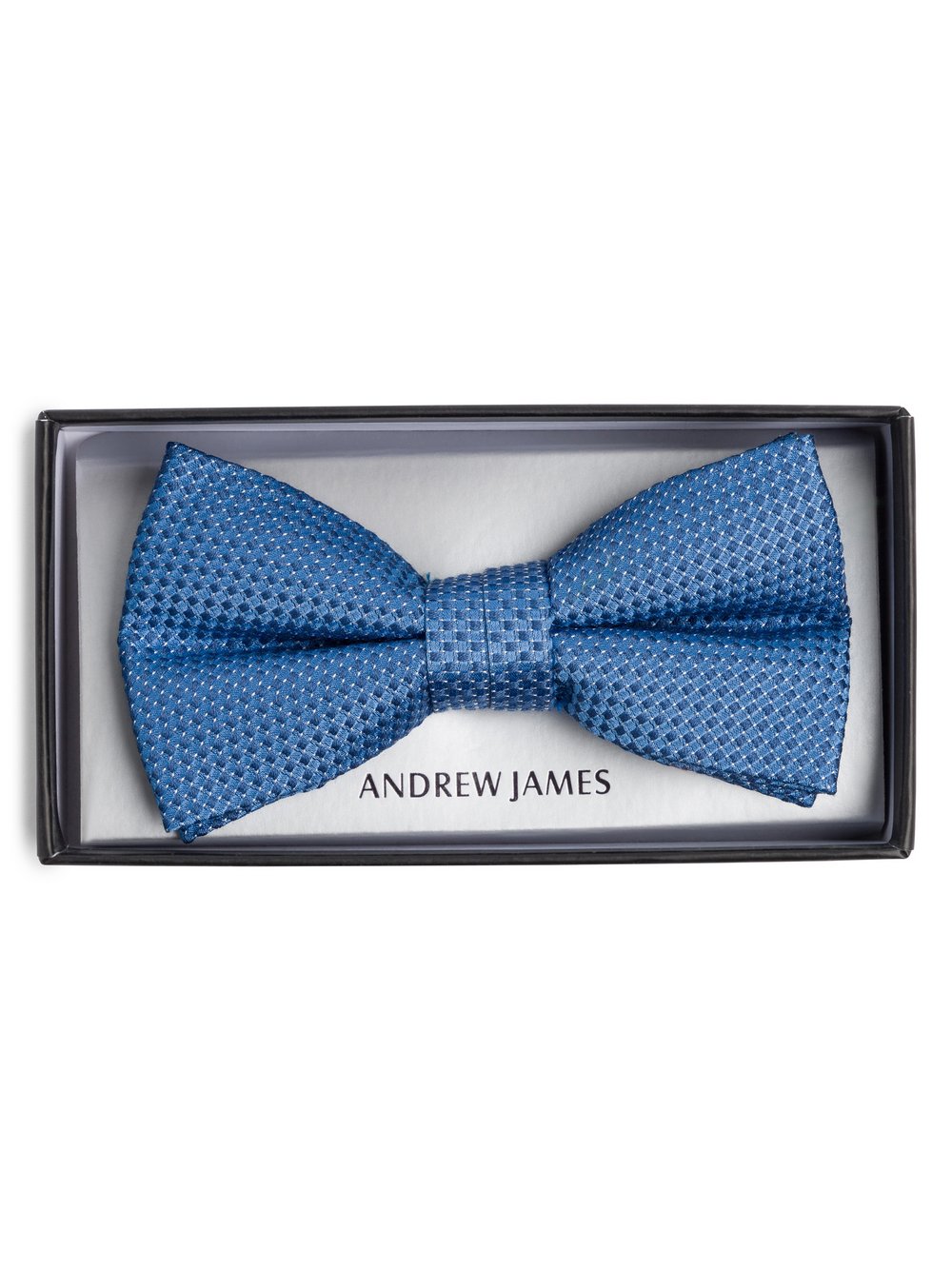 Andrew James Fliege mit Seiden-Anteil Herren blau gemustert, ONE SIZE