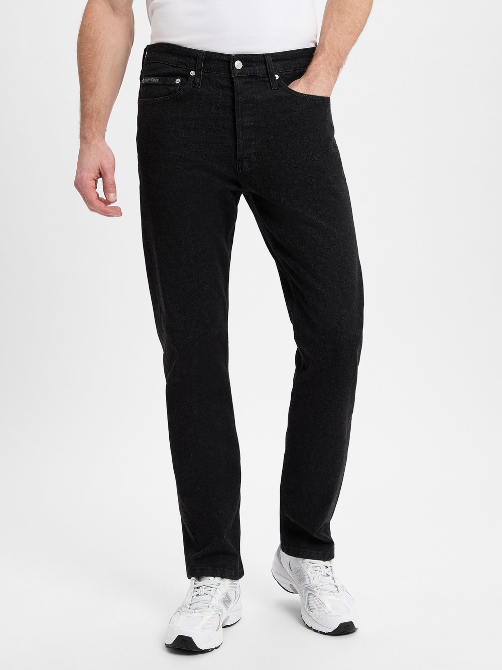 Calvin Klein Jeans Jeans Herren Baumwolle schwarz meliert, 33-30