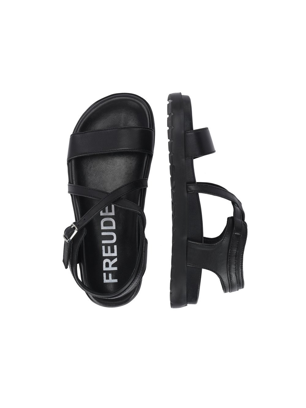 FREUDE Sandale Damen Leder schwarz, 37