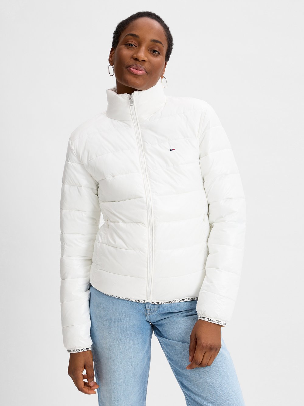 Tommy Jeans Steppjacke Damen weiß, S