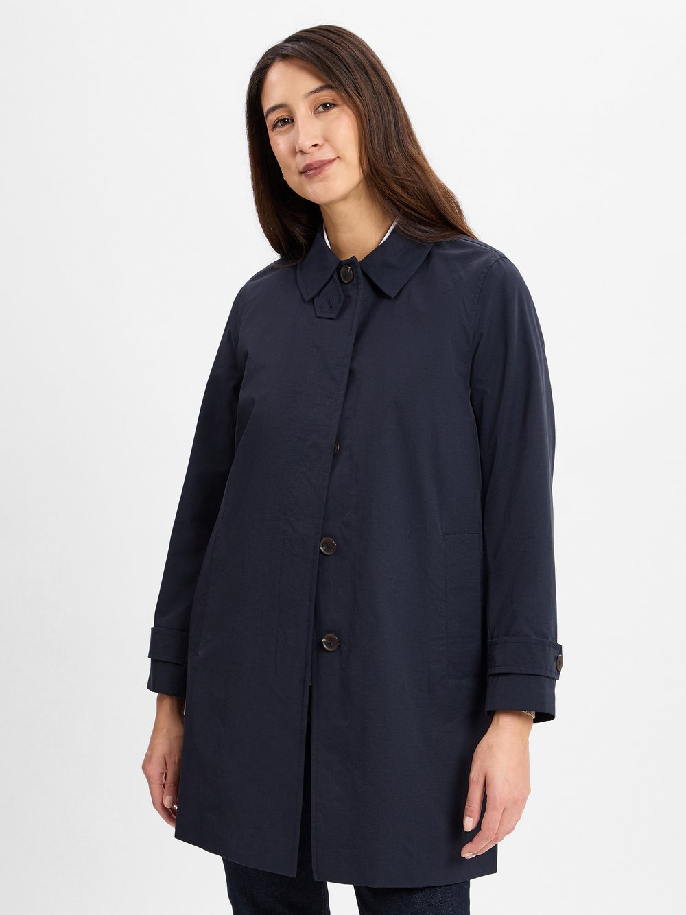 Gant Trenchcoat Damen Baumwolle blau, XS