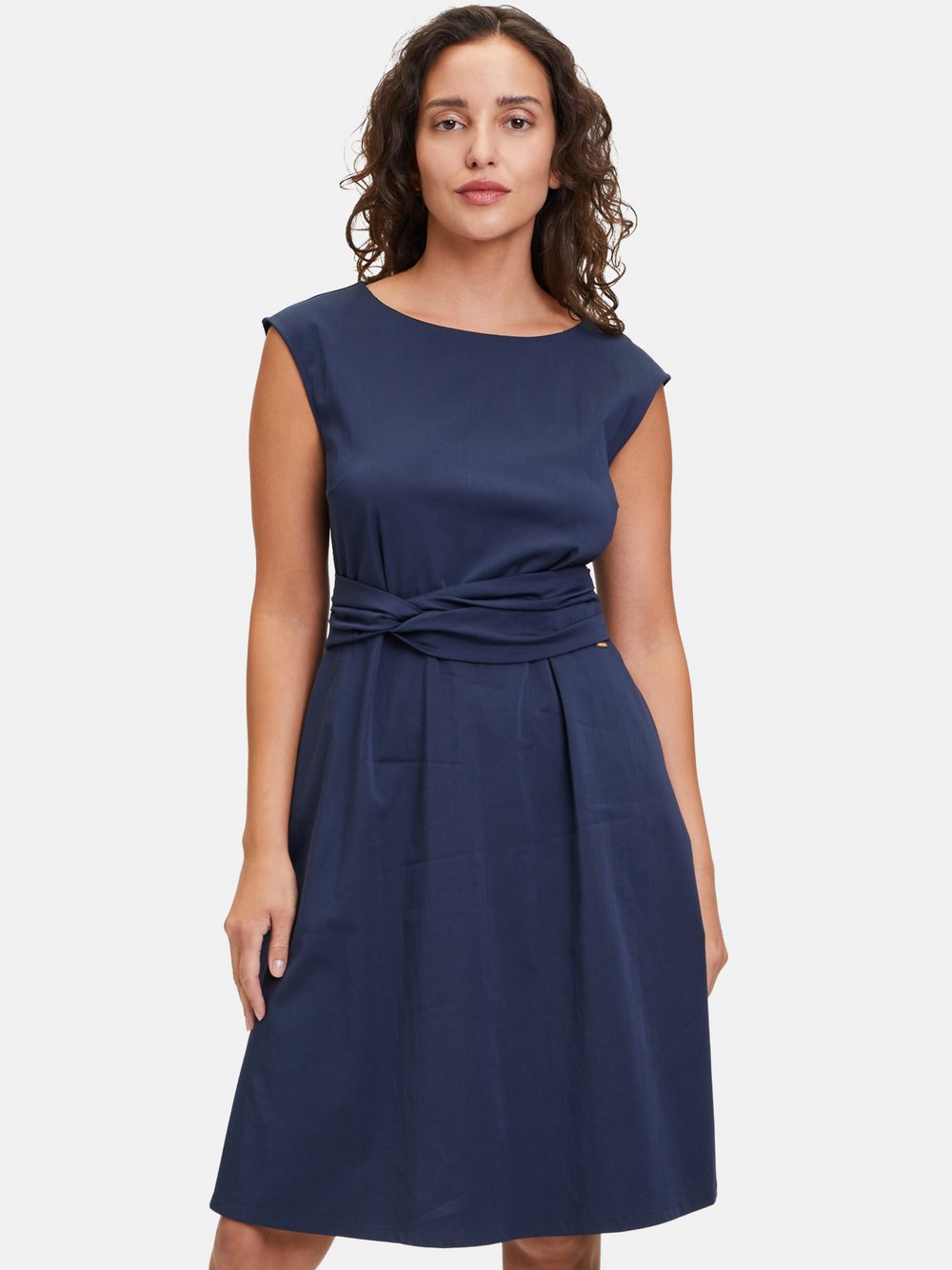 Betty & Co Sommerkleid Damen Baumwolle blau, 42