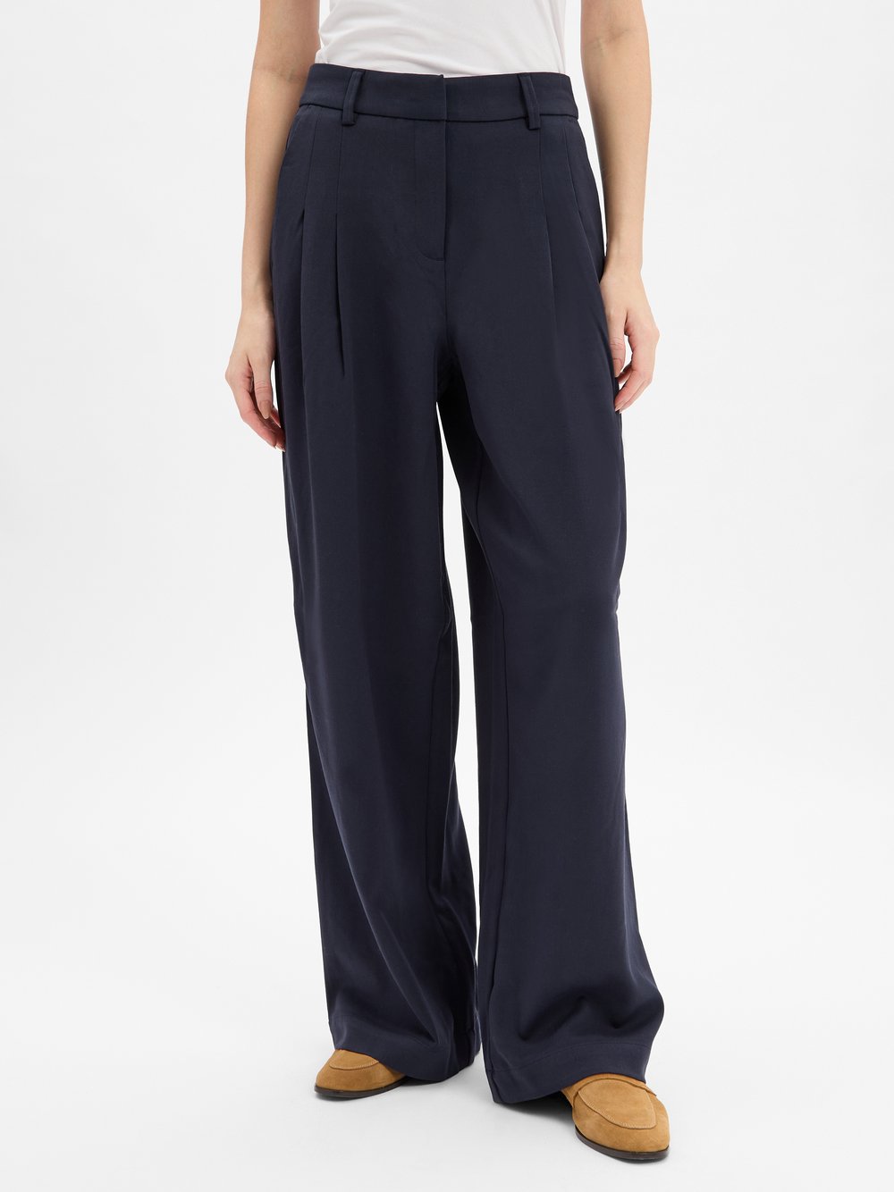 Msch Copenhagen Bundfaltenhose Damen blau, L