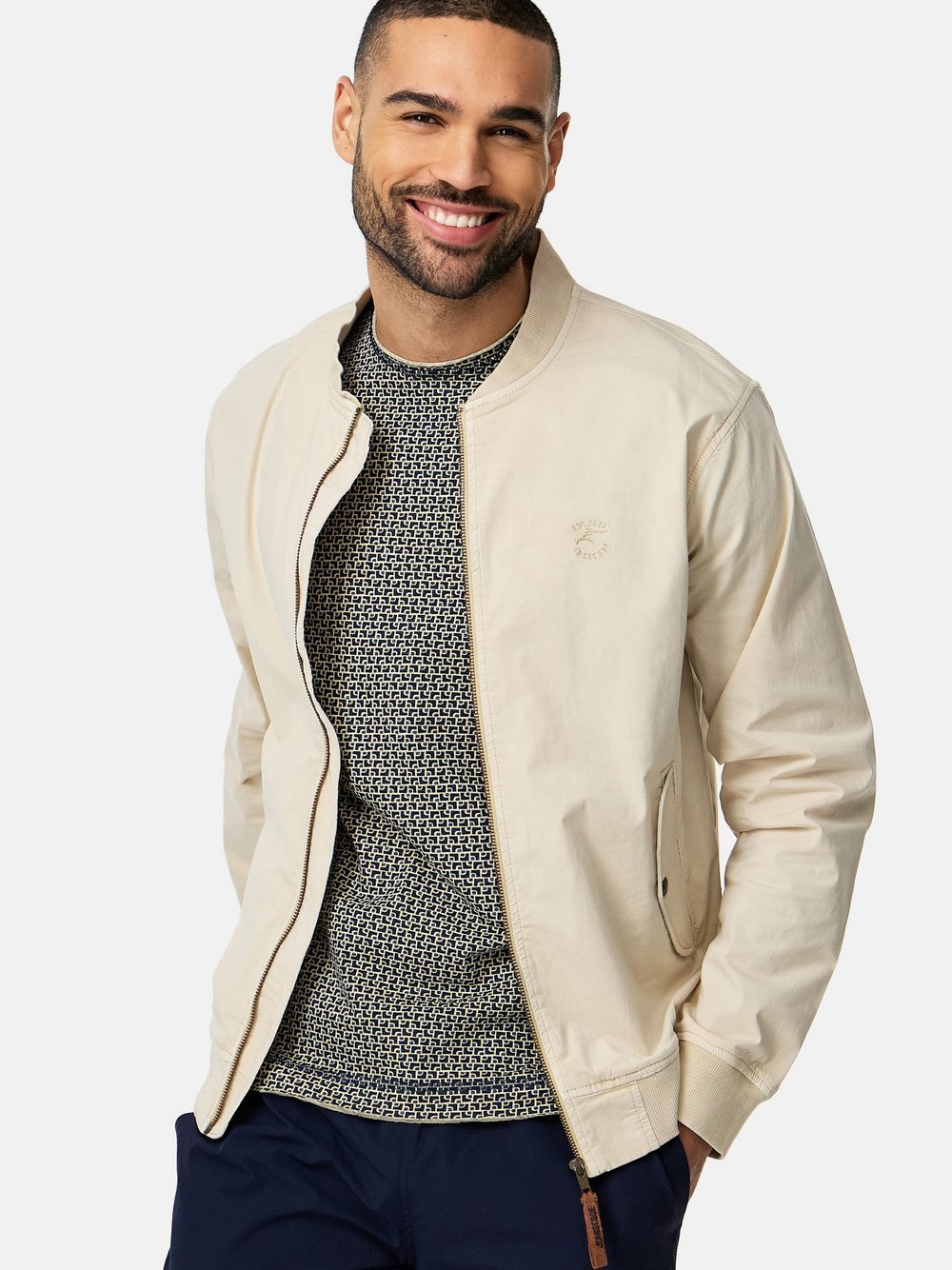 Indicode Übergangsjacke Herren Baumwolle beige, XXL