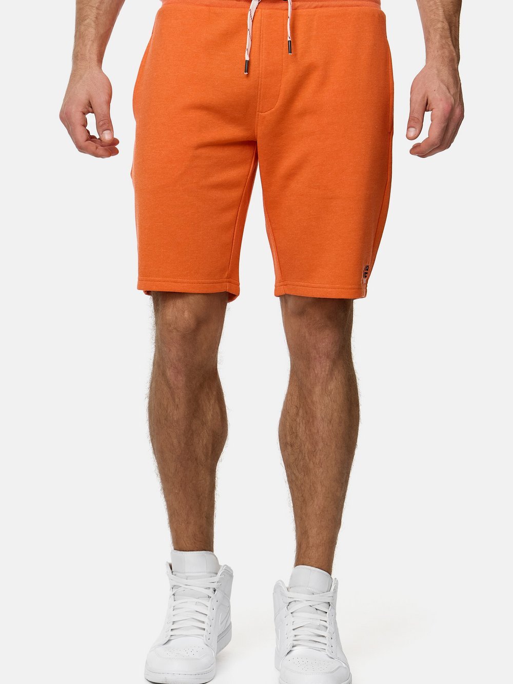 Indicode Shorts Sweat Herren Baumwolle orange, L