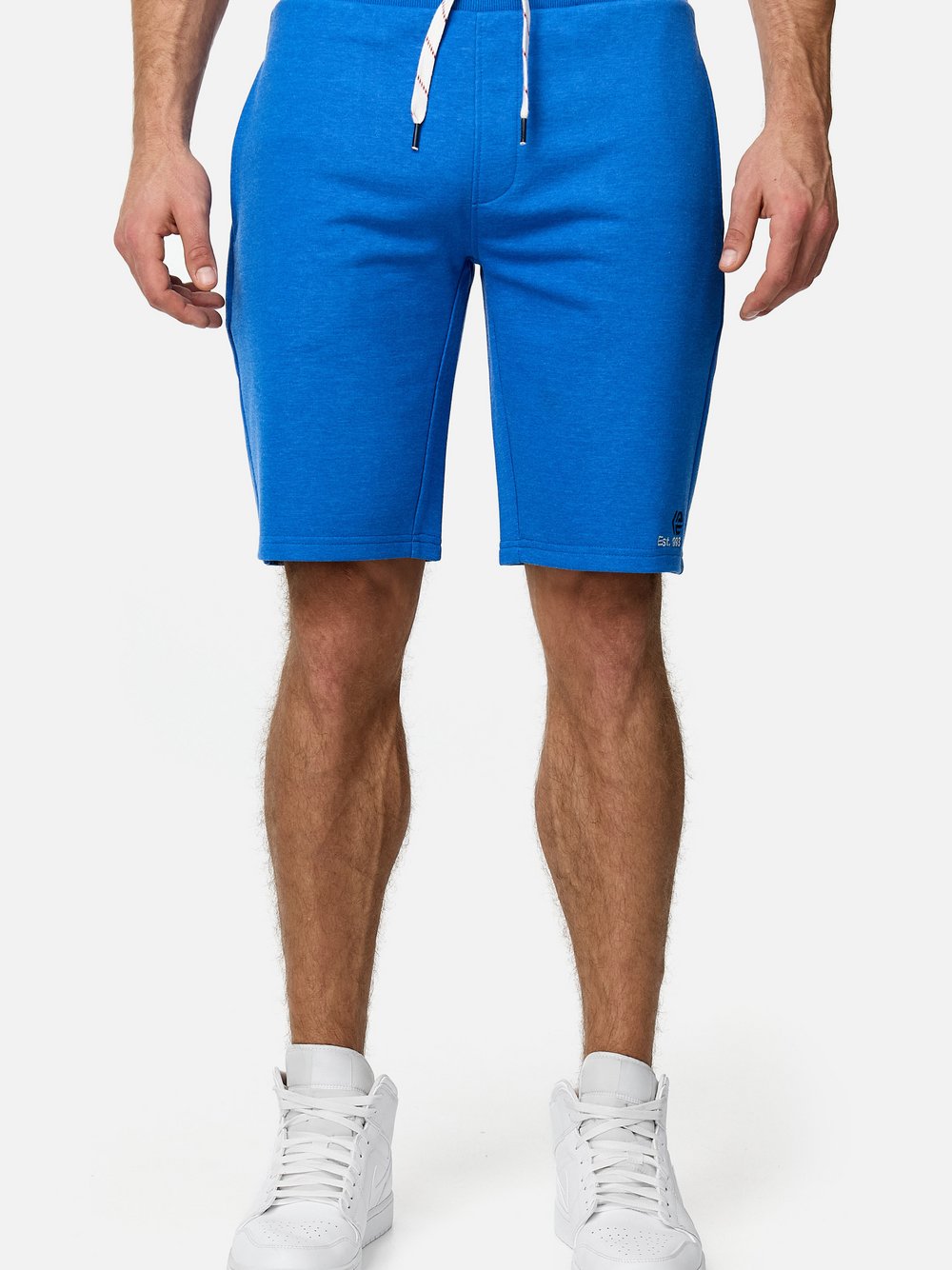 Indicode Shorts Sweat Herren Baumwolle blau, S