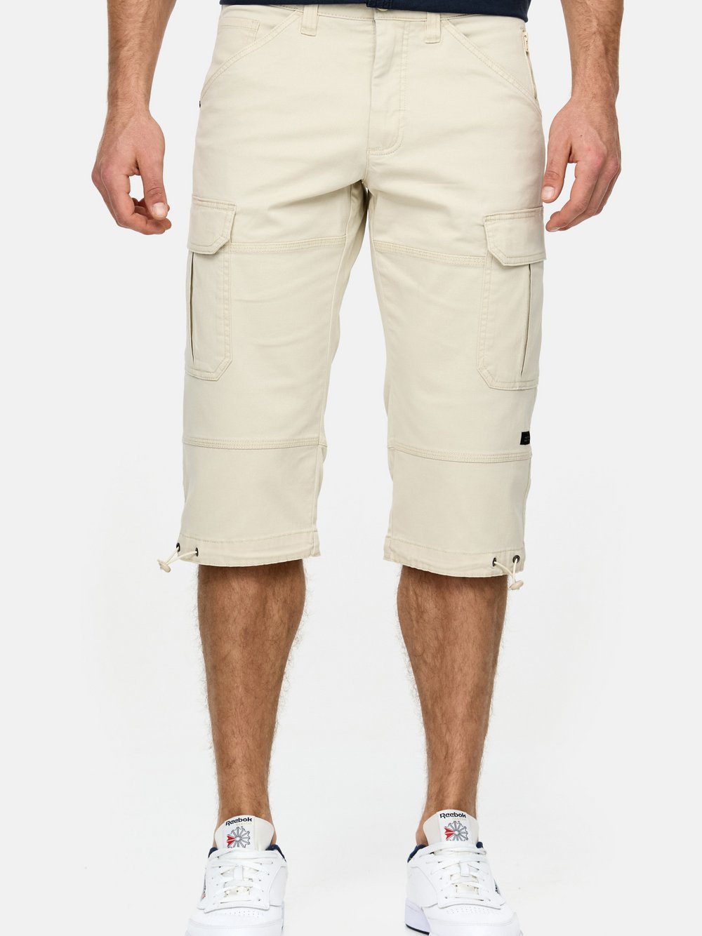 Indicode Shorts Cargo Herren Baumwolle beige, XL