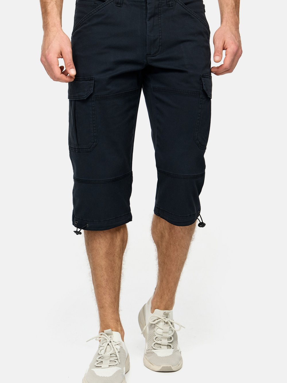 Indicode Shorts Cargo Herren Baumwolle schwarz, XL