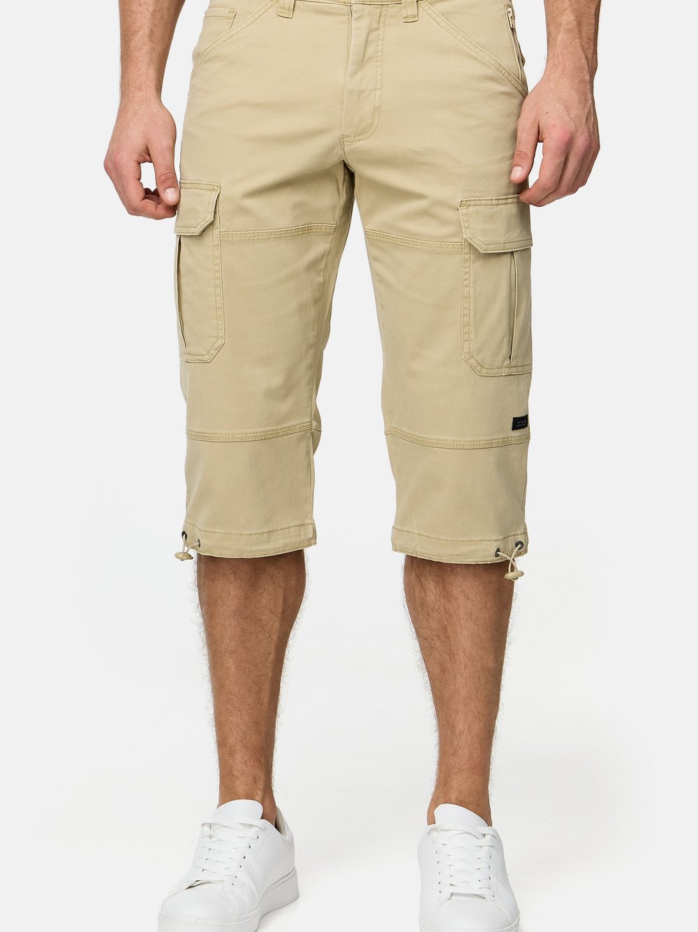 Indicode Shorts Cargo Herren Baumwolle beige, L