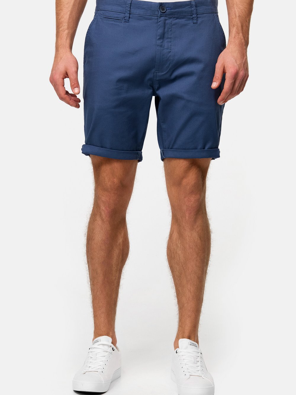 Indicode Shorts Chino Herren Baumwolle blau, S