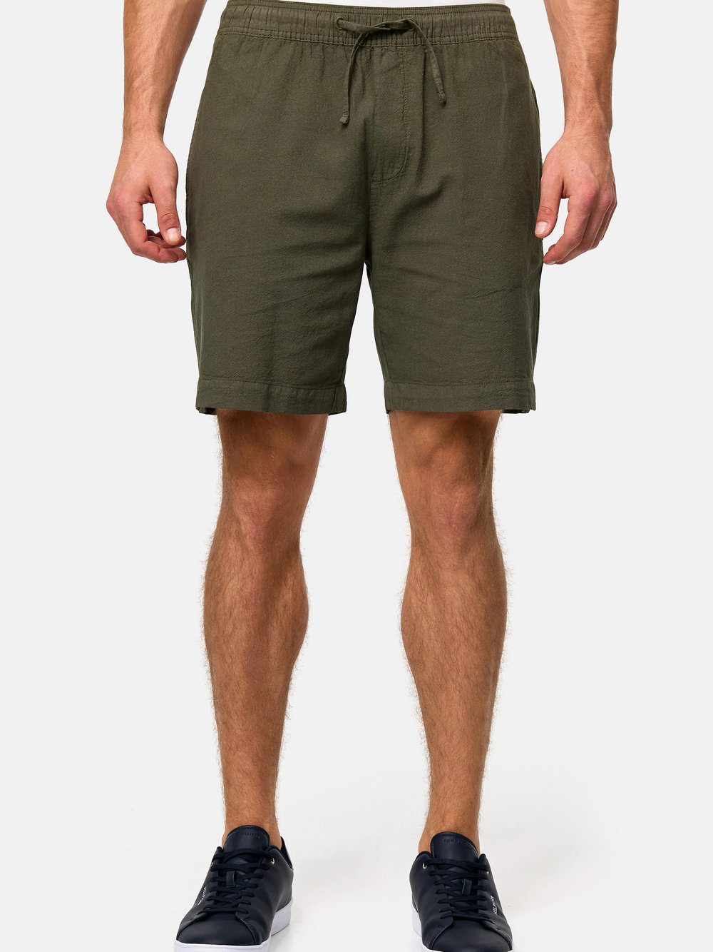 Indicode Shorts Chino Herren Baumwolle grün, M