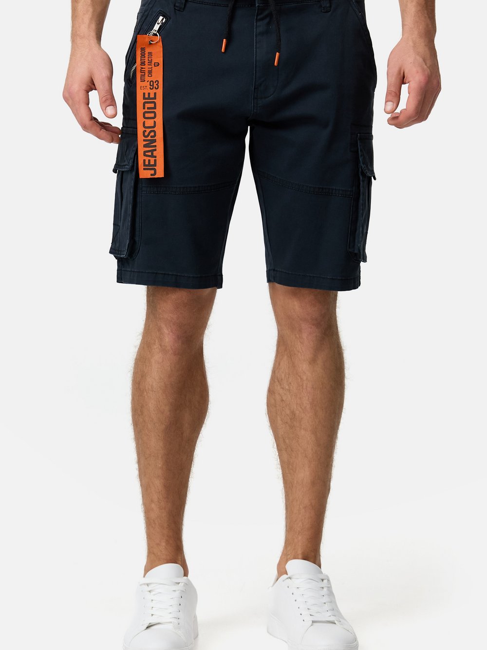 Indicode Shorts Cargo Herren Baumwolle schwarz, XXL