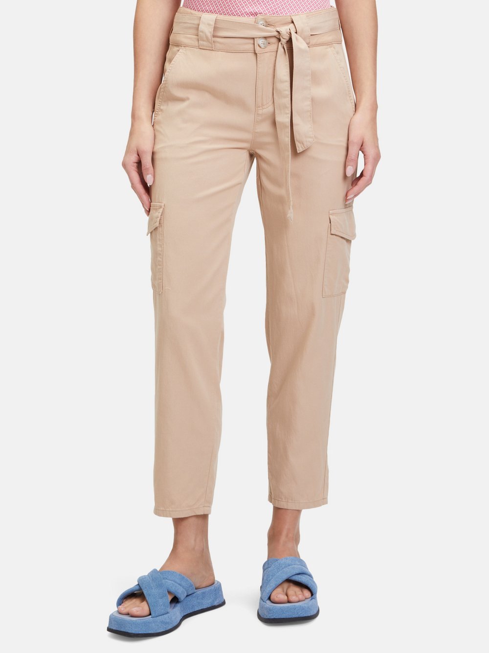 Cartoon Casual-Hose Damen Baumwolle braun, 46