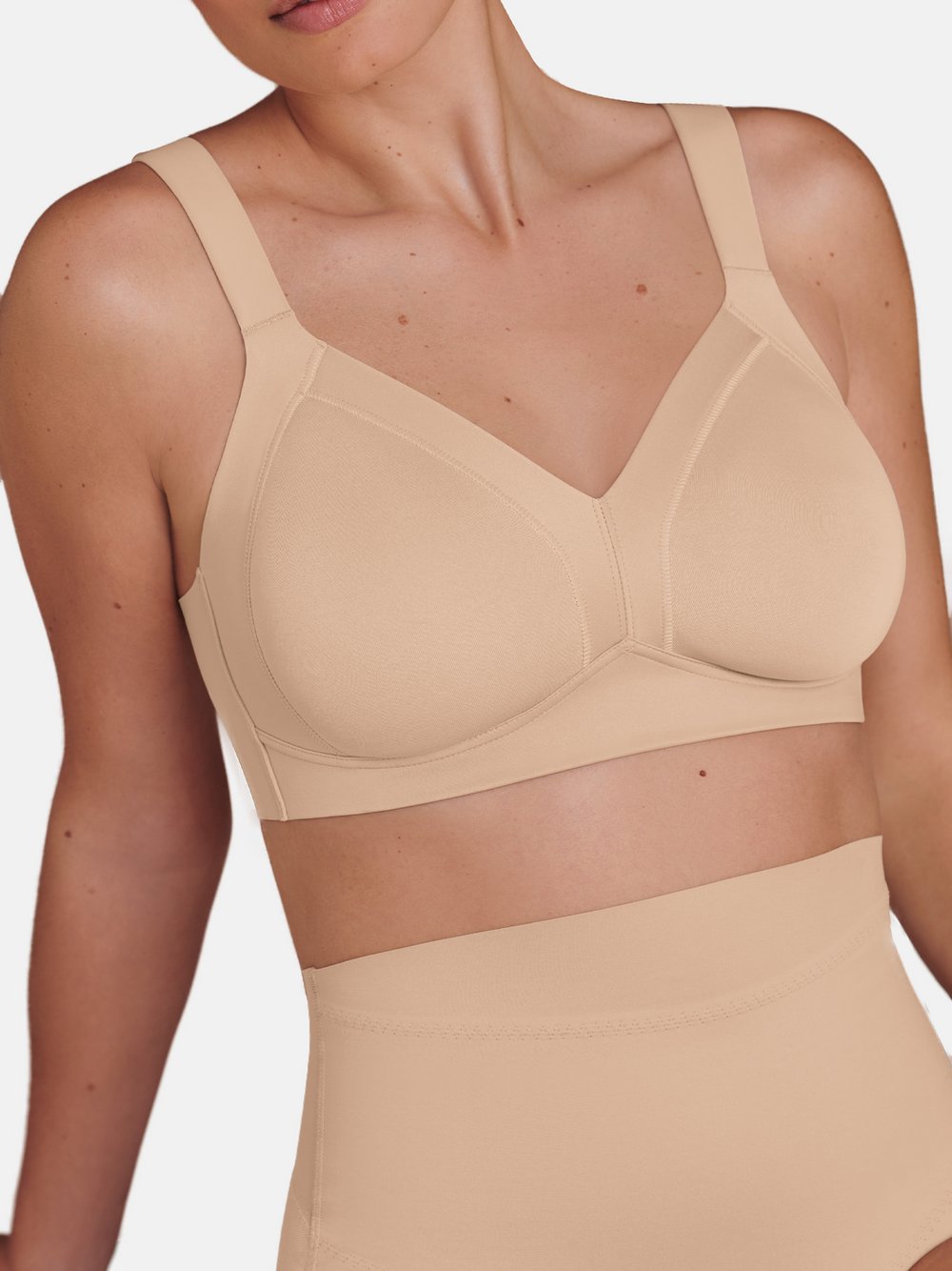 Anita Komfort BH ohne Bügel Damen beige, 100E