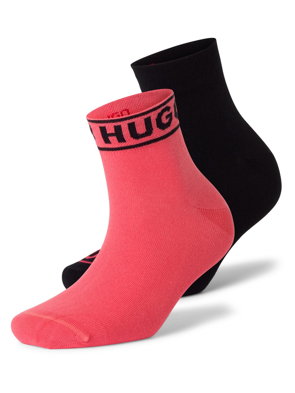 HUGO Socken im 2er-Pack Damen Baumwolle schwarz, 35-38