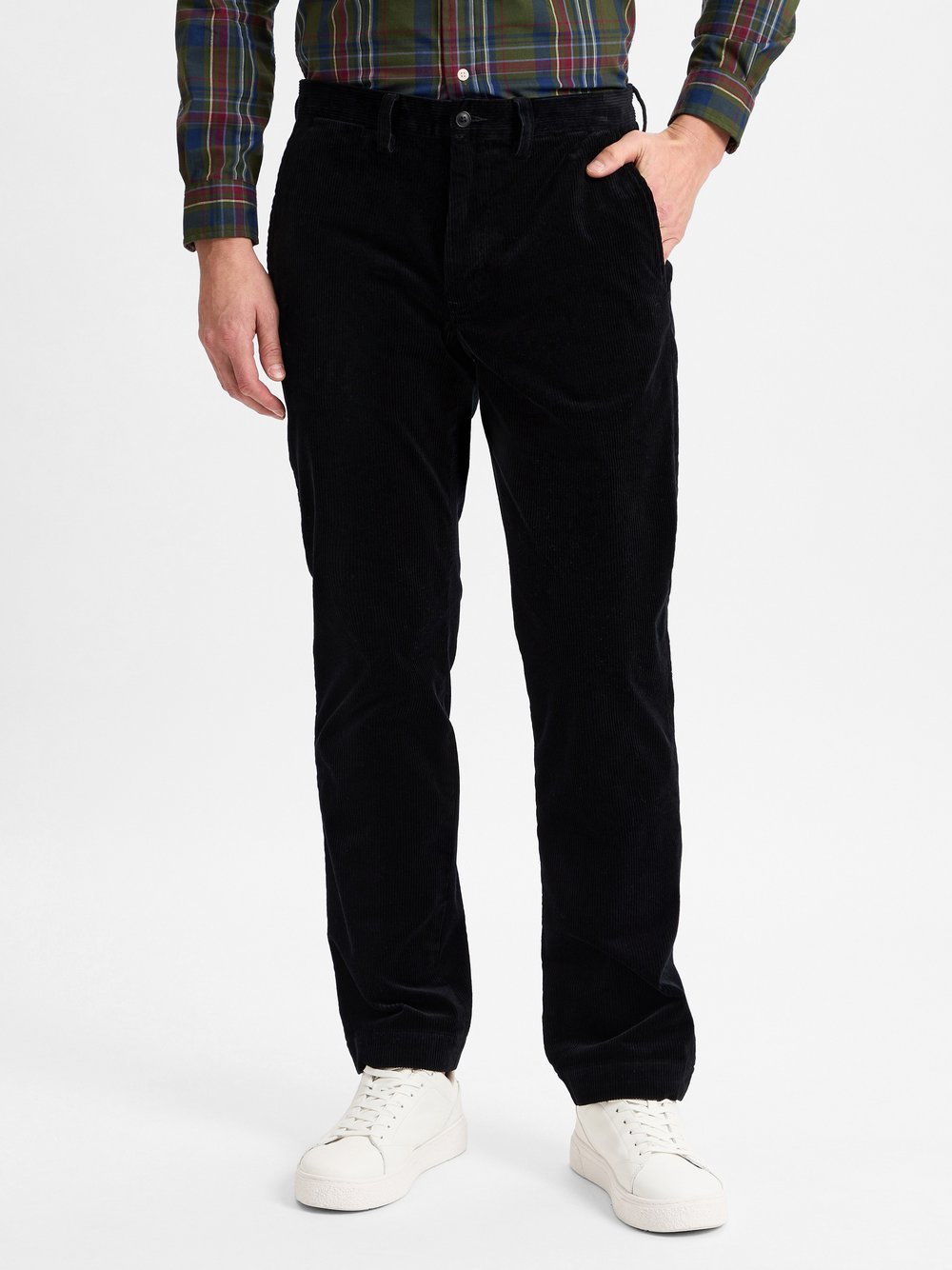 Polo Ralph Lauren Cordhose Herren Baumwolle schwarz, 34-32