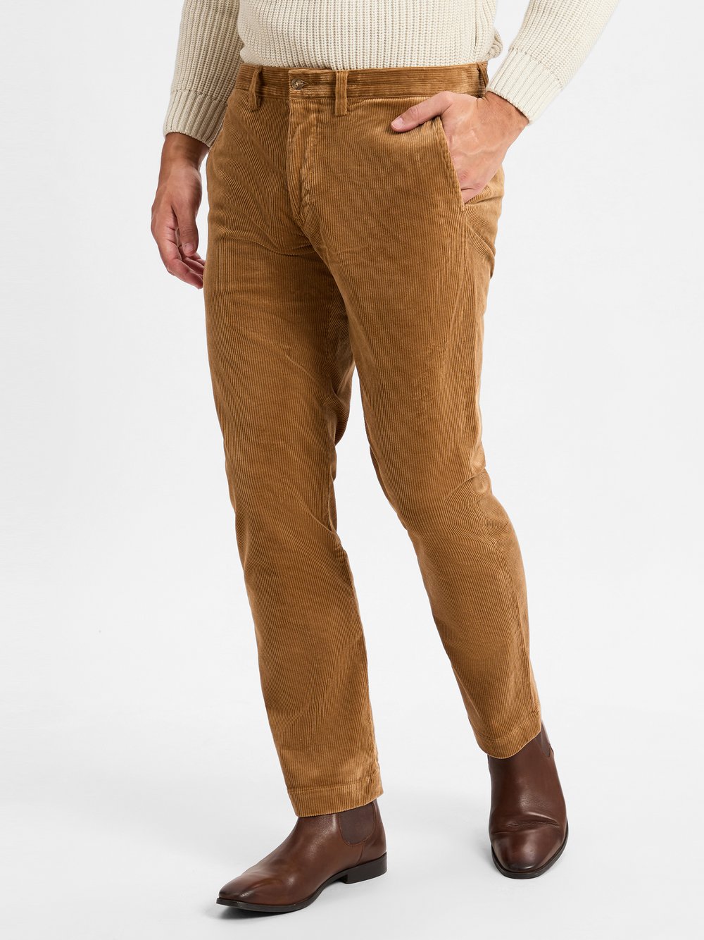 Polo Ralph Lauren Cordhose Herren Baumwolle braun, 33-32