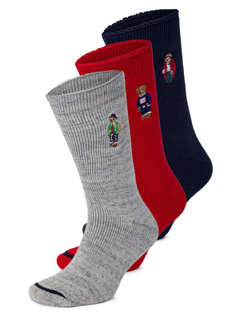 Polo Ralph Lauren Socken  im 3-er Pack Herren Baumwolle mehrfarbig, ONE SIZE