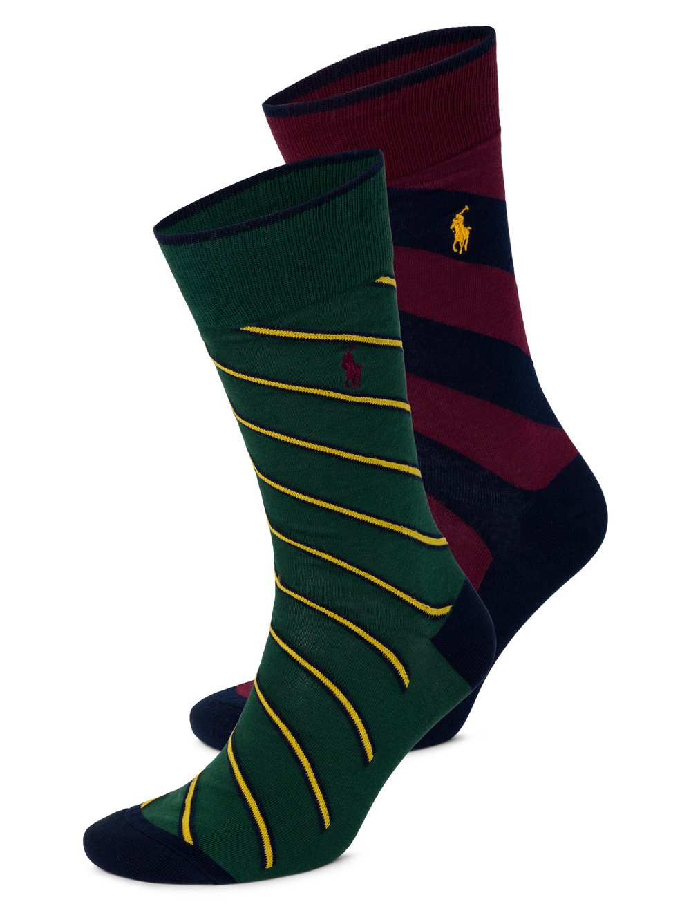 Polo Ralph Lauren Socken im 2-er Pack Herren Baumwolle mehrfarbig gemustert, ONE SIZE