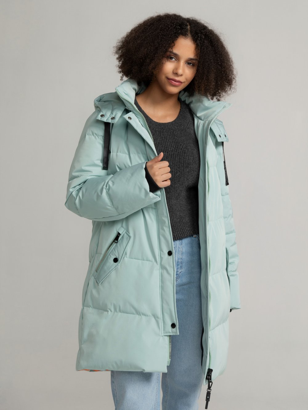 MANISA Fashion Funktionsmantel Damen blau, 36