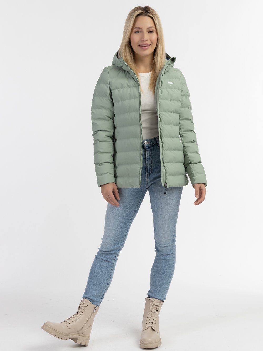 Schmuddelwedda Winterjacke Damen grün, XXL