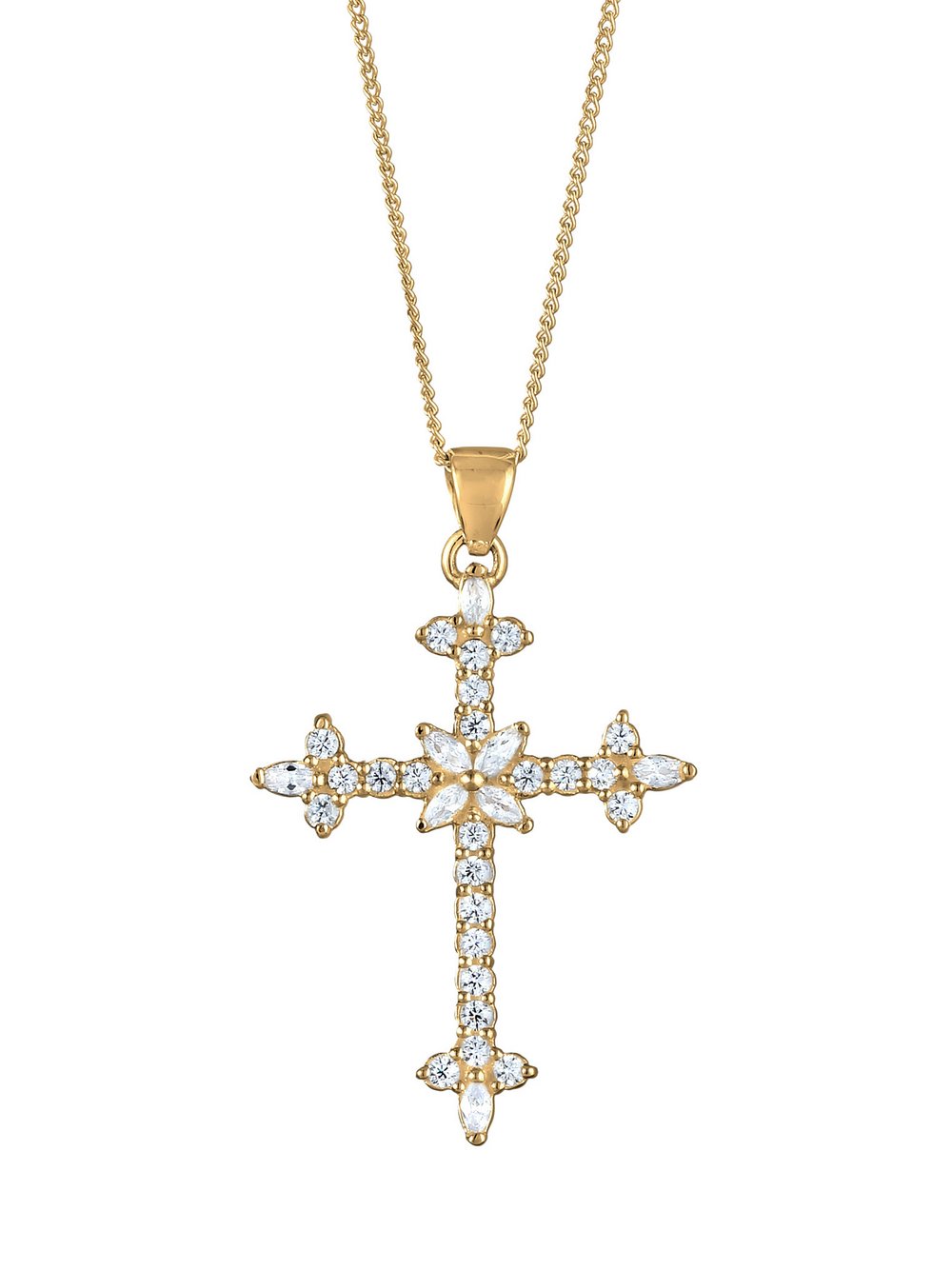 Elli Halskette Damen Sterlingsilber gold, 45