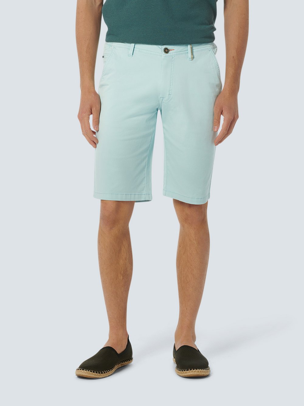 No Excess Chino-Shorts Herren Baumwolle blau, 33