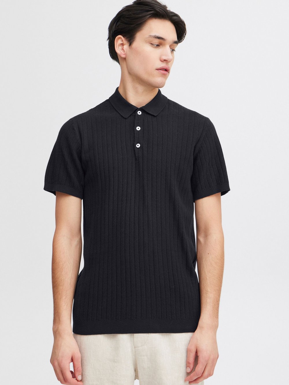 CASUAL FRIDAY Poloshirt Herren Baumwolle blau, XL