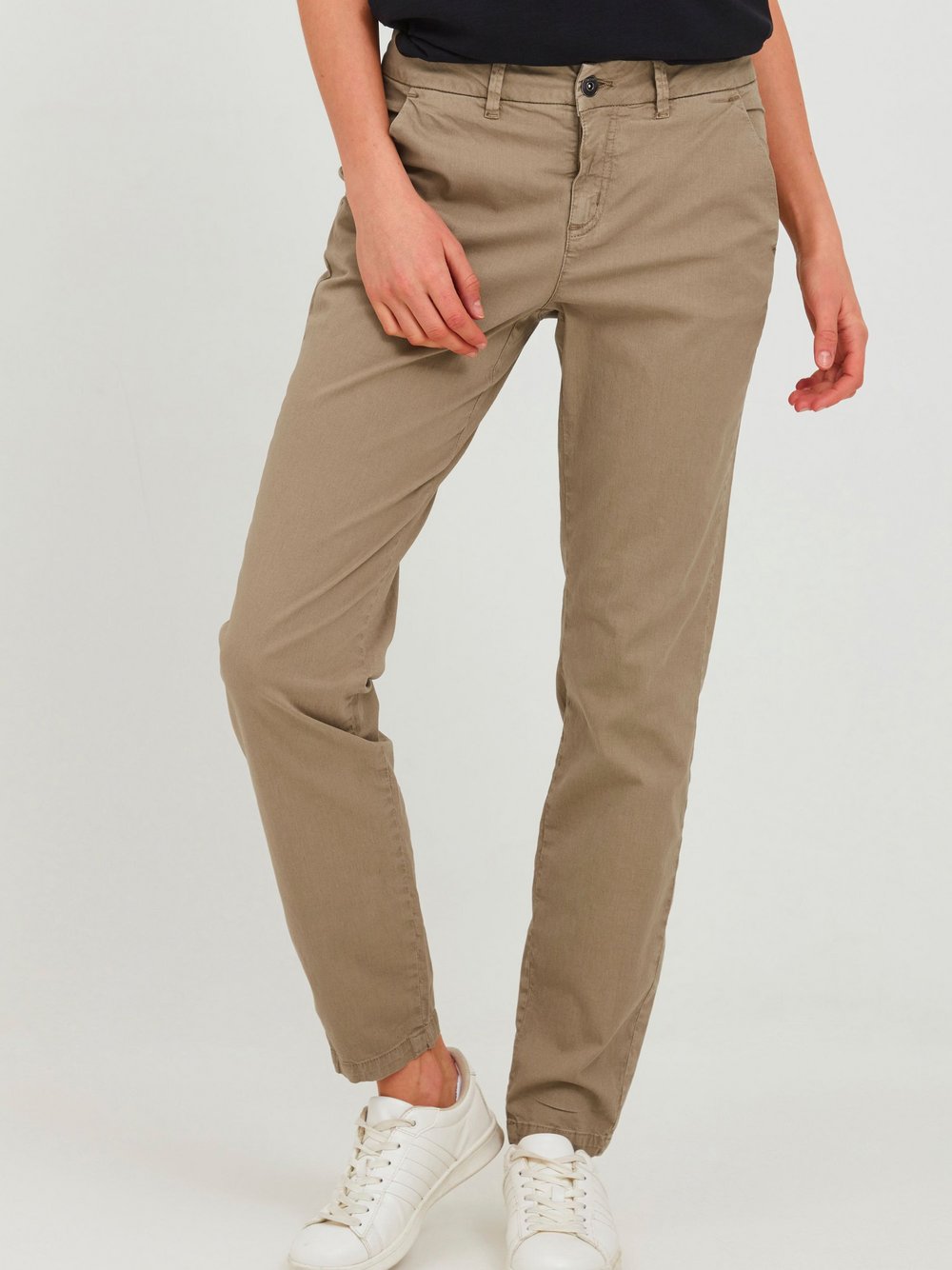 OXMO Chinohose Damen Baumwolle beige, XL