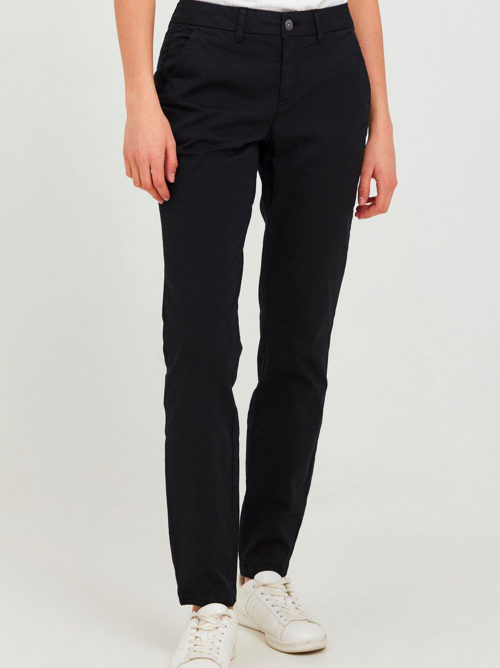 OXMO Chinohose Damen Baumwolle schwarz, XXL