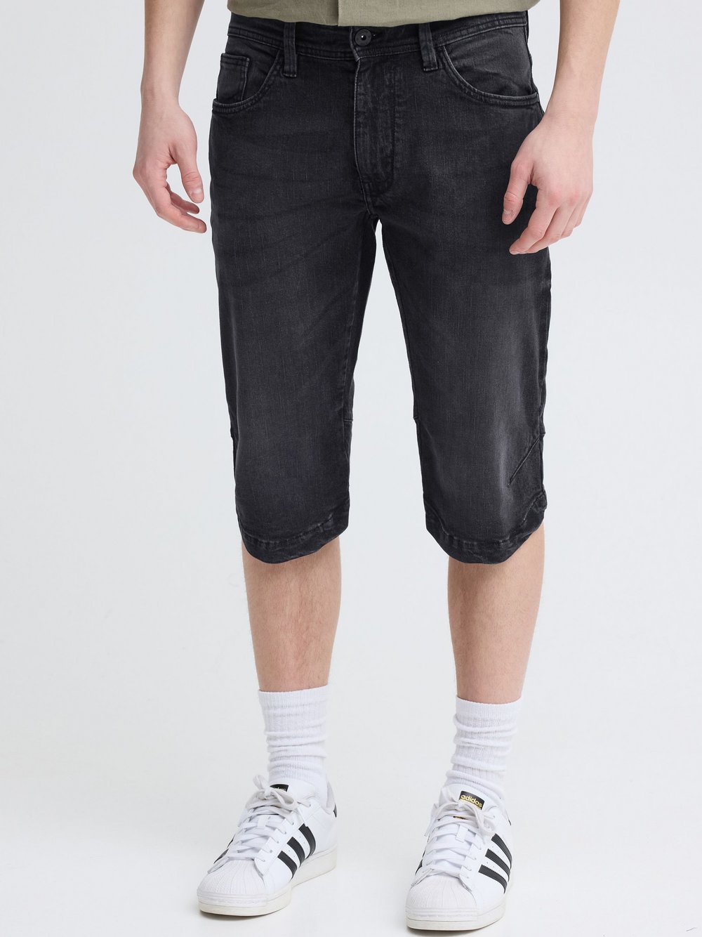 Indicode Jeansshorts Herren Baumwolle schwarz, XXXL
