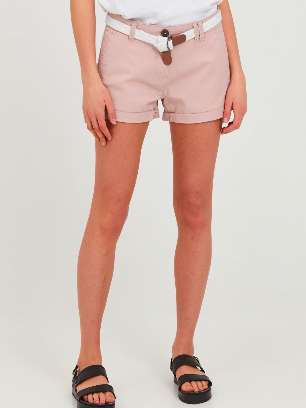 OXMO Chinoshorts Damen Baumwolle rosa, 40